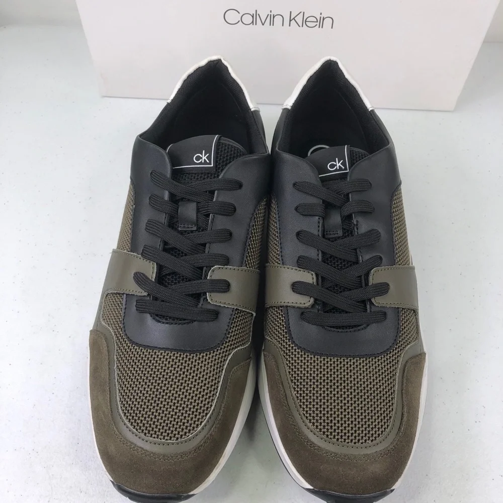 CALVIN Klein Dudley Silky Suede Smooth Calf Shoes